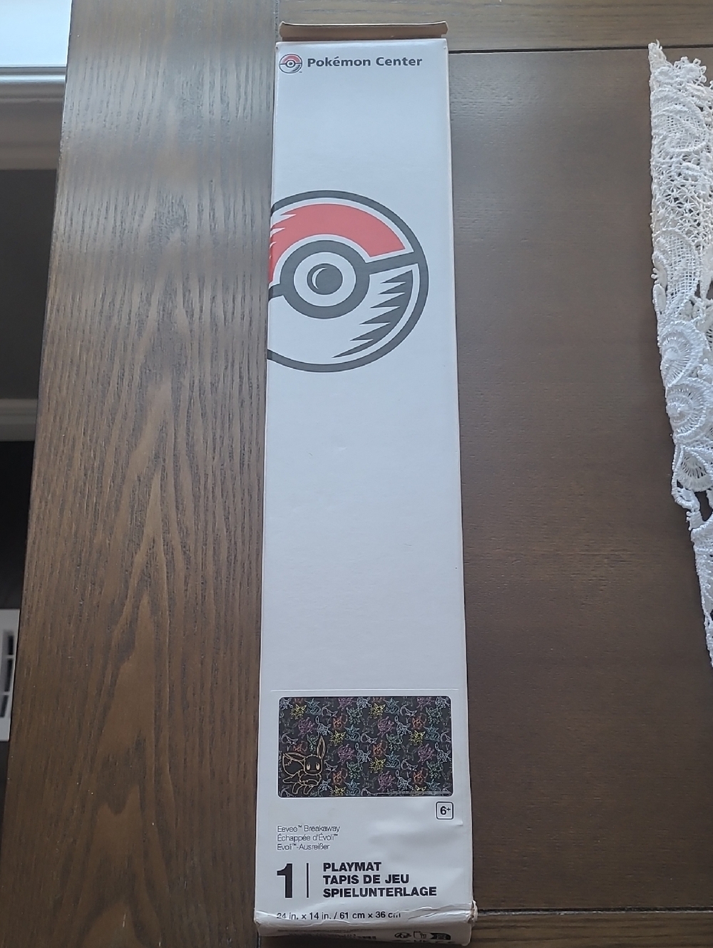 Pokemon Center White and Red Pokeball Playmat Box